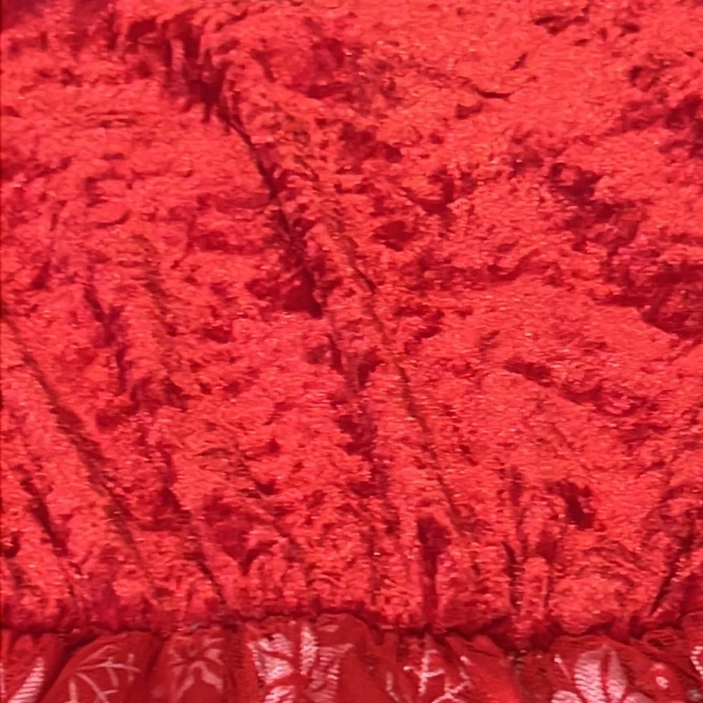 Disney Princess Play Dress Red Velvety and Shimmery Red Size XS